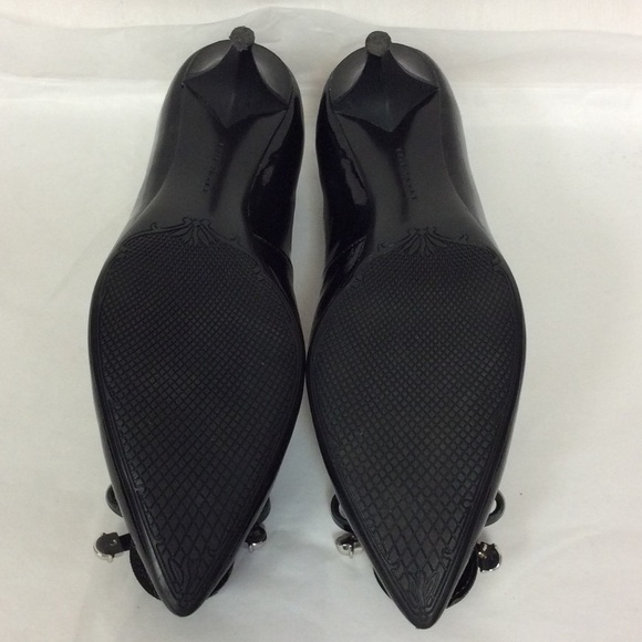 Elie Tahari black patten kitten heel - Picture 4 of 4